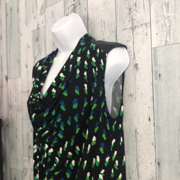 Chaus Slouching Neck Synthetic Leather Top Small - Picture 3 of 11